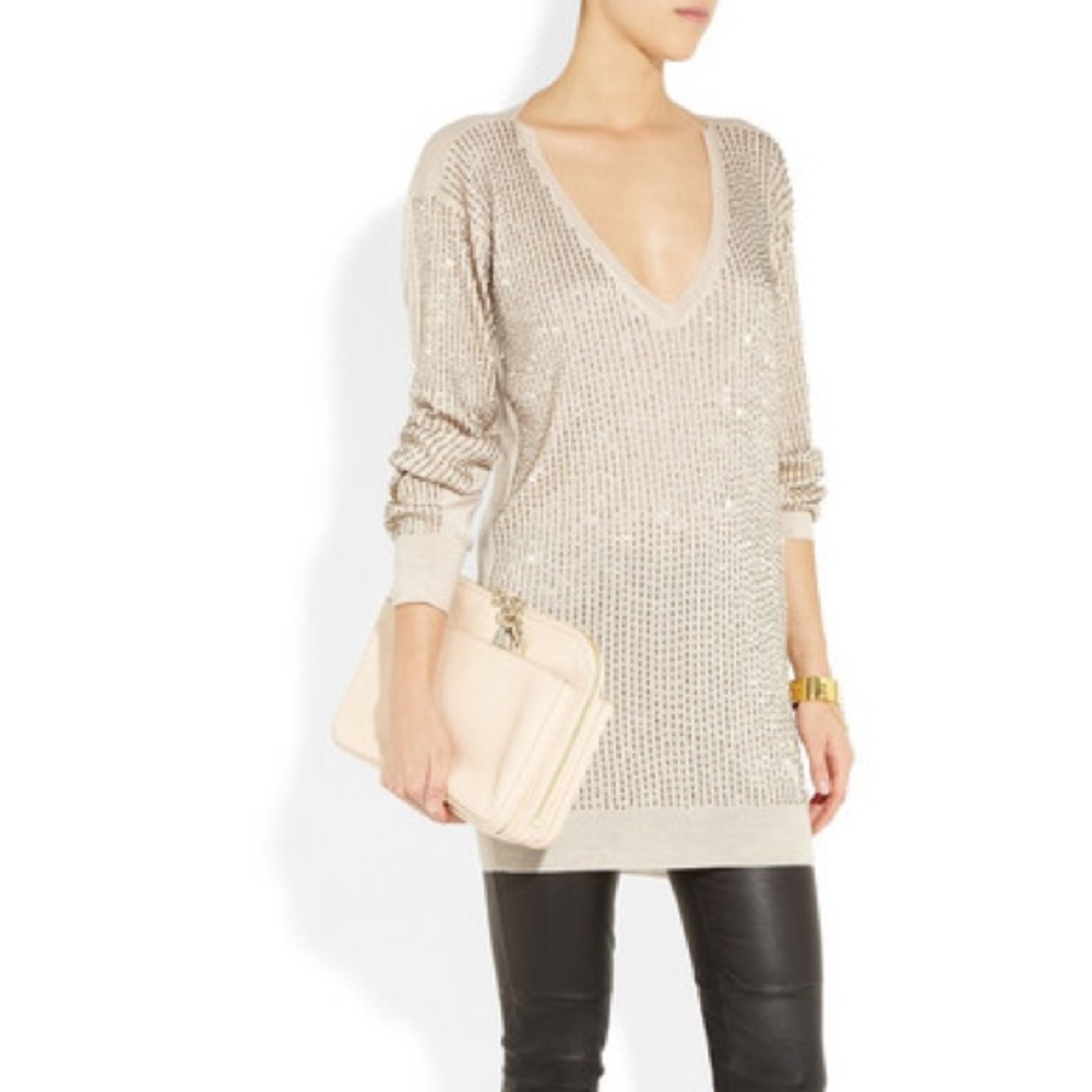 Stella McCartney Silk Wool Cashmere Blend Sweater